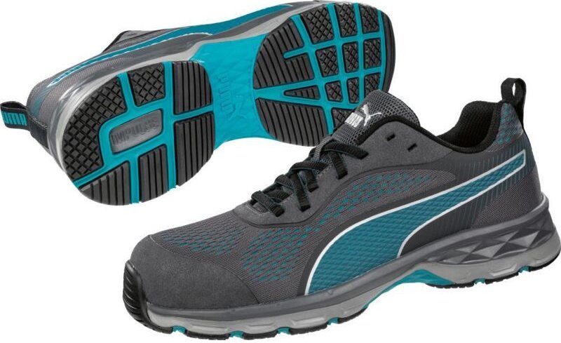 Thumbnail - Puma Safety Shoes - Damenschuh 643990 fuse knit blue, esd src hro S1P, Gr.39