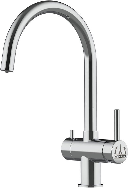 Thumbnail - 3 Wege Wasserhahn Edelstahl Massiv Kuechenarmatur mit u 360 schwenkbarem Auslauf - Edelstahl Hochglanz