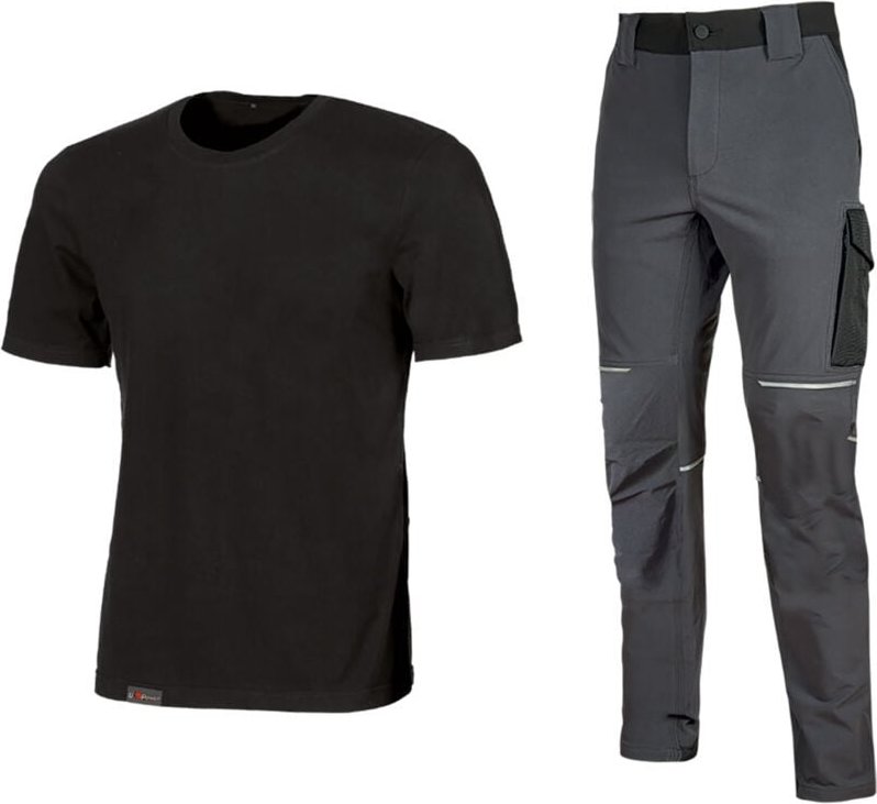 Kit t-shirt e pantalone work wear tg. s