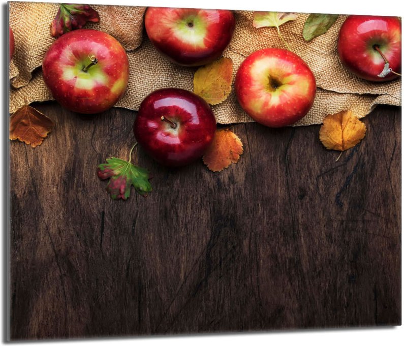 Glas-Herdplattenschutz 60x52 Äpfel