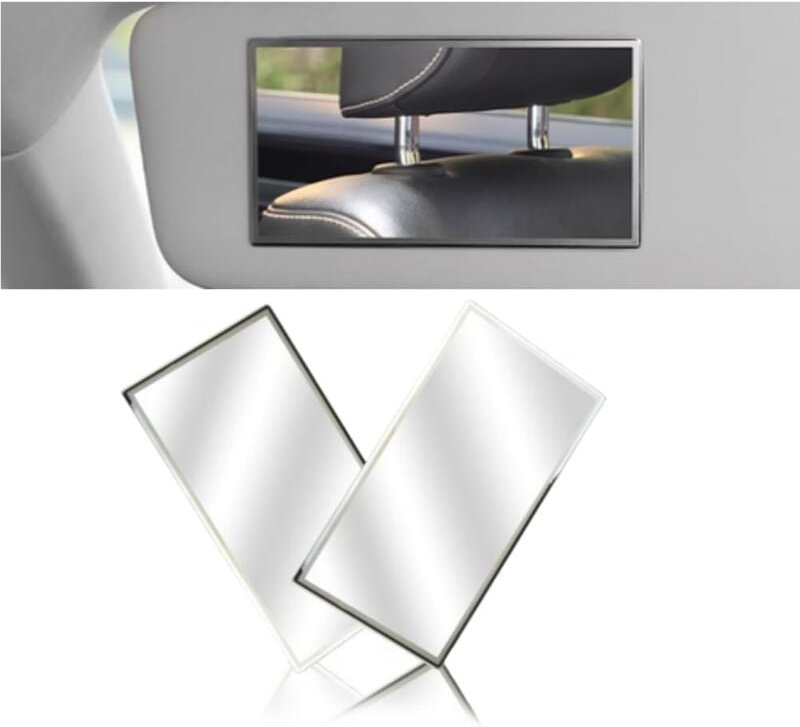 Stücke Auto Make-Up Spiegel Auto Spiegel Sonnenblende Kosmetikspiegel Auto Sonnenblende Spiegel, 11x6,5 cm