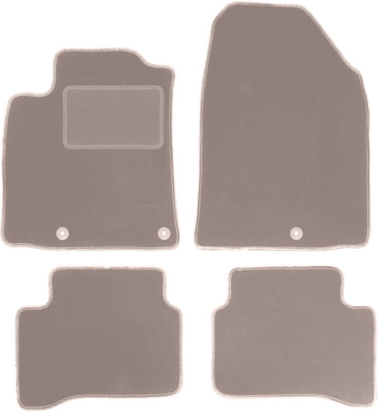 Beige Veloursmatten für: Hyundai Ioniq Fließheck (2016-)