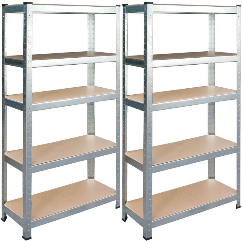 Lagerregal aus Metall, 2er-Set 150 x 75 x 30 cm Humberg HR-810