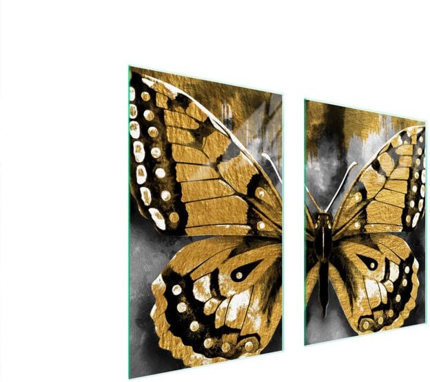 GLASSCHUTZPLATTE FÜR KÜCHE 65x52 BUTTERFLY