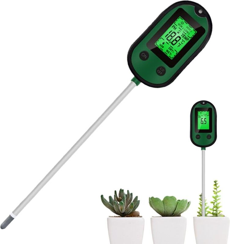 32×2×2cm)pH-Meter für, pH-Tester für Gartenerde Hochpräziser pH-Bodentester - Bodentest-Kit, Topfwassermessgerät, kleine...