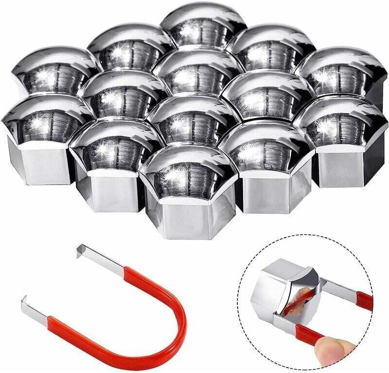 20-teiliges Universal-Radmutterkappen-Reifenmutterabdeckungen mit Demontagewerkzeug-Set für Autos