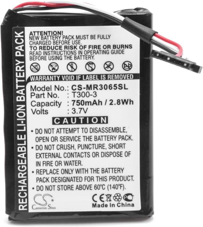 Vhbw - 1x Akku Ersatz für Magellan T300-3 für gps Navigation Navi (750 mAh, 3,7 v, Li-Ion)