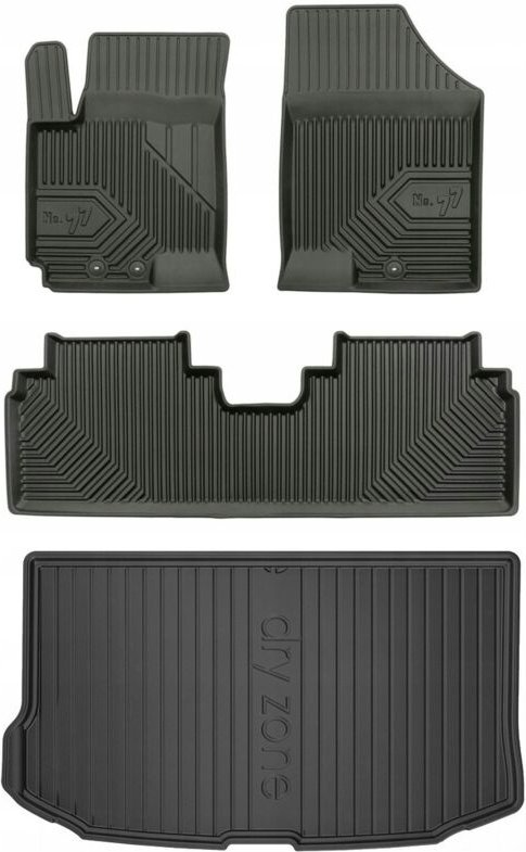 Thumbnail - SET 77 Fußmatten und Matte KIA Venga 2009-2019 g