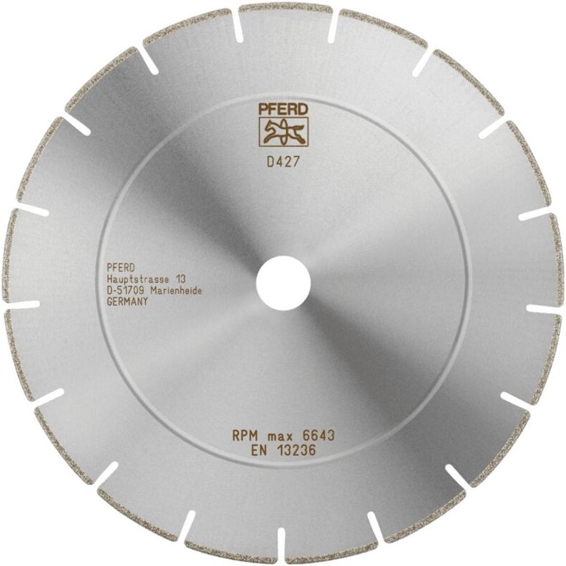 PFERD TOOLS Diamant-Trennscheibe D1A1R 230x2,5x22,23 mm D427 (grob) segmentiert für GFK/CFK
