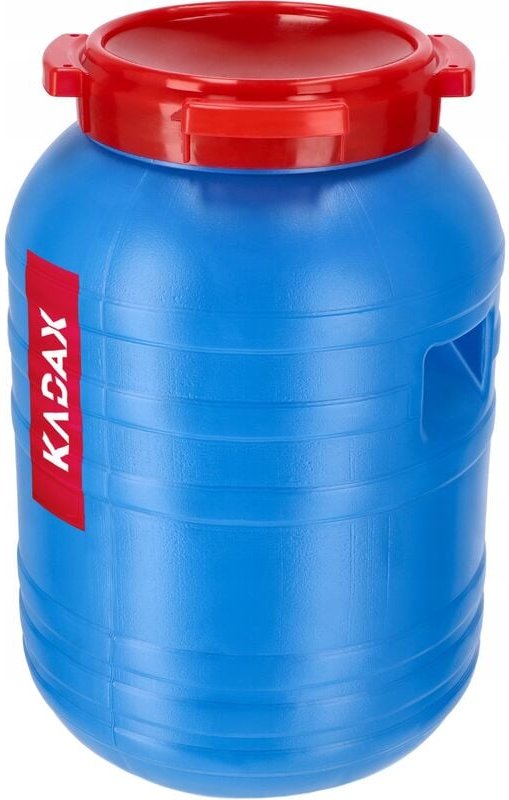 Plastikfass, 30L Fass aus HDPE-Kunststoff mit Deckel,1 Stück, Blau - Kadax