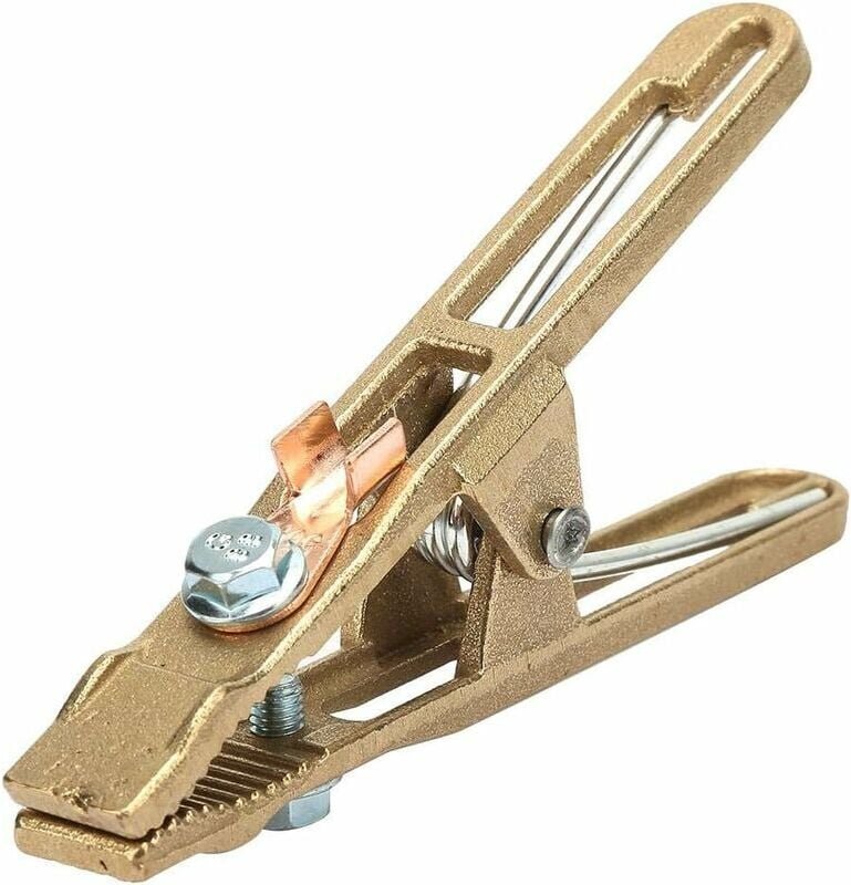 Alovez - Schweißerdungsklemme, 260 a schwere Messingbacke, Schweißerdungsklemme für Schweißstation für Werften, Maschine...