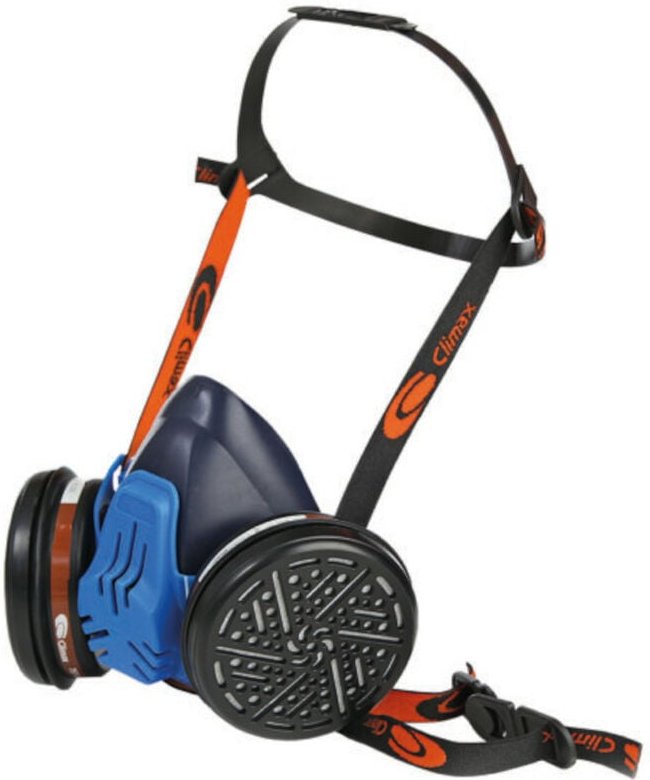 Atemschutz Halbmaske mit Filtern 757-S aus natürlichem Silikon K1