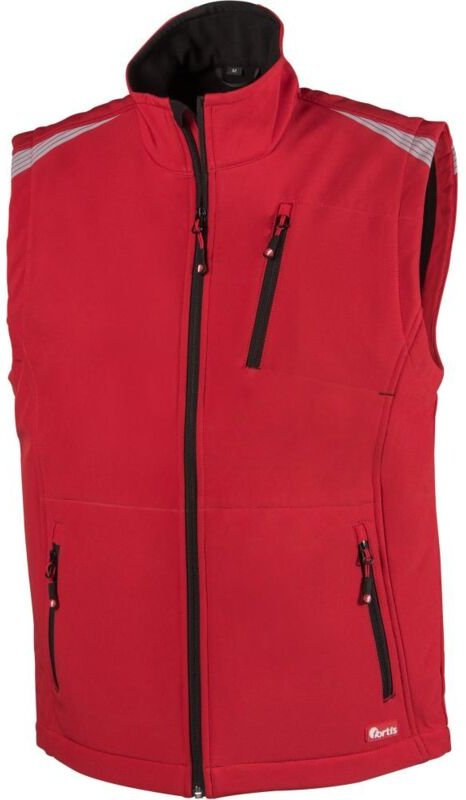 Herren Weste 24, rot/schwarz Gr.L - Fortis