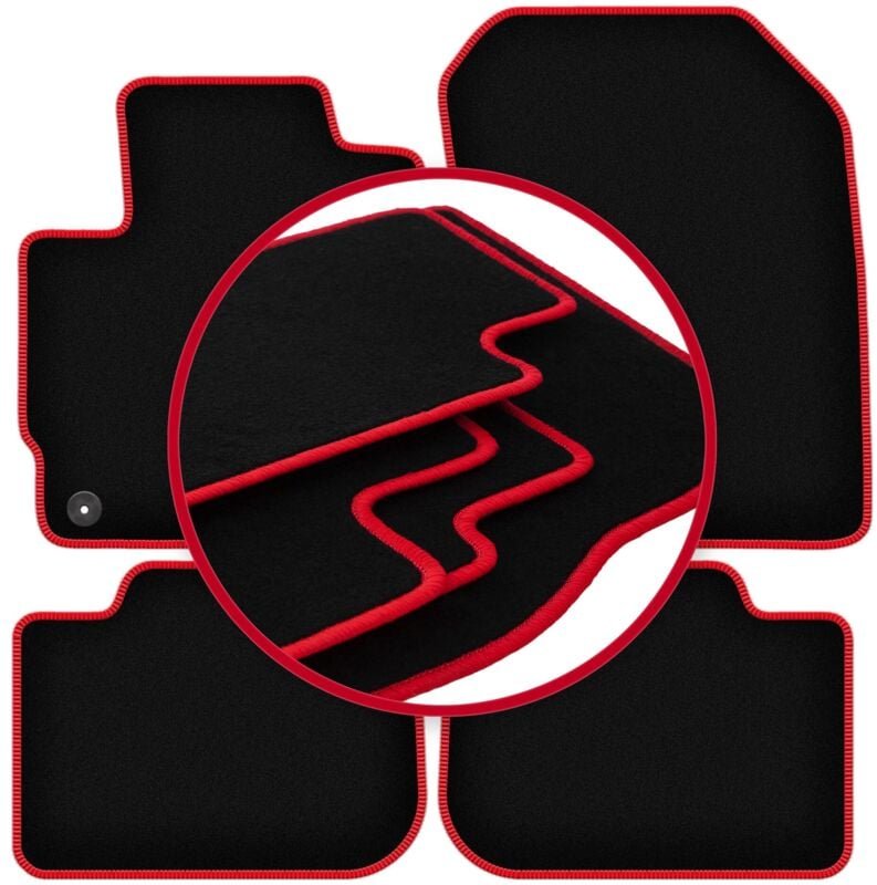 Thumbnail - CARLUX-RED Autofußmatten für: Mitsubishi Colt VII Fließheck (2008-2012)