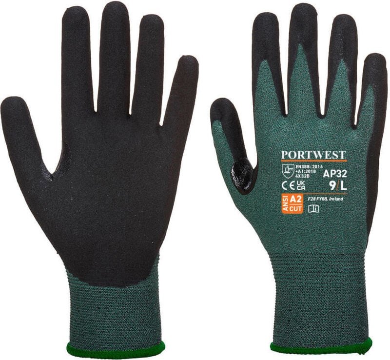 Dexti Cut Pro schwarze/graue Handschuhe S - Größe 7