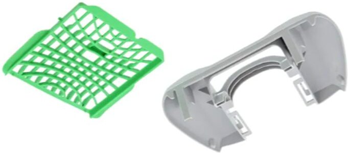 Ersatzteil - Beutel-Halterung grau - - ELECTROLUX, AEG, TORNADO