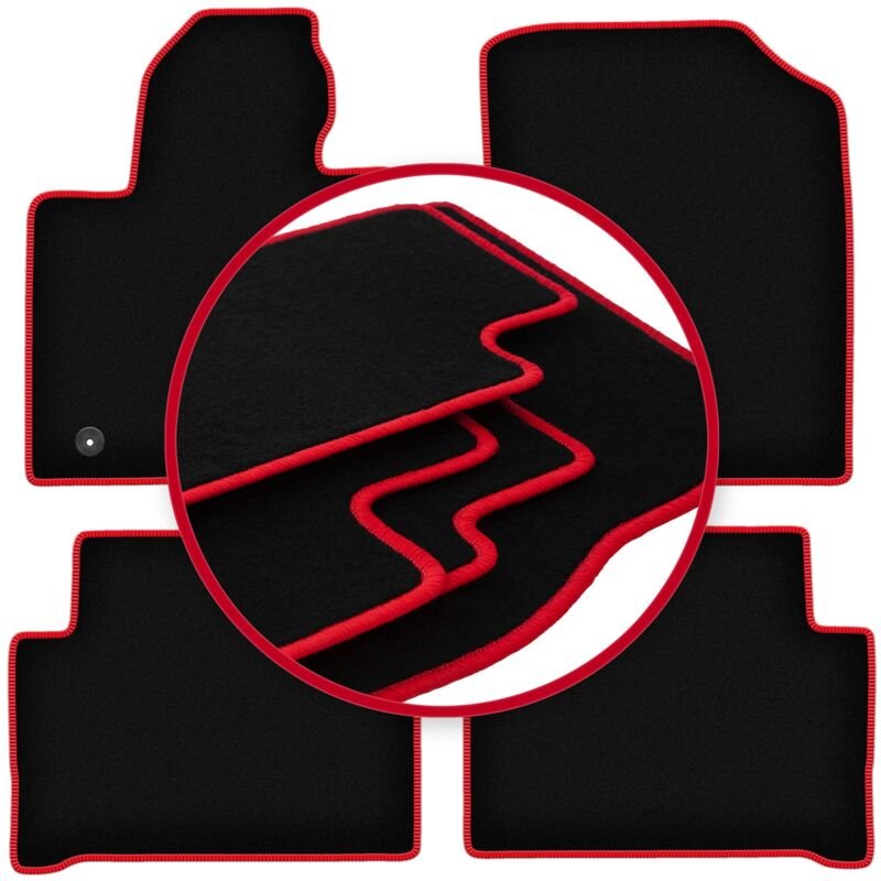 CARLUX-RED Autofußmatten für: Kia Sorento IV XL Hybrid SUV (2020-)