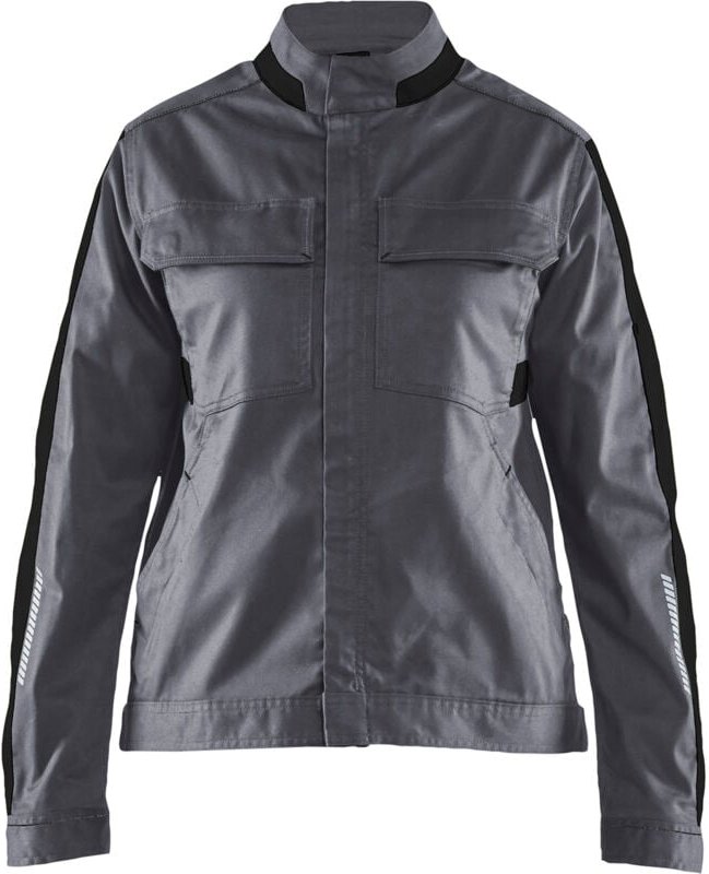 Arbeitsjacke Industrie Stretch Damen 4443 - Grau/Schwarz XS