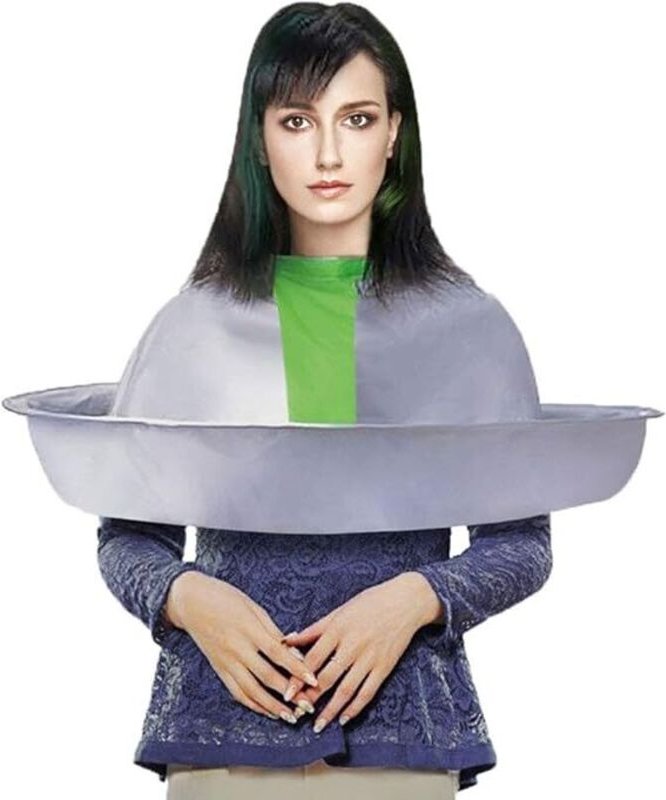 Haarschneideumhang, Regenschirm zum Auffangen von Haaren, Halten von Kleidung und Boden sauber, Friseursalonumhänge für ...