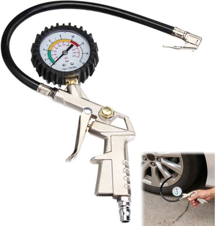 Reifendruckmesser, Reifendruckmessgeräte, Digitaler Reifendruckmesser, Reifenfüllpistole, Reifendruckprüfer, Autoreifenf...