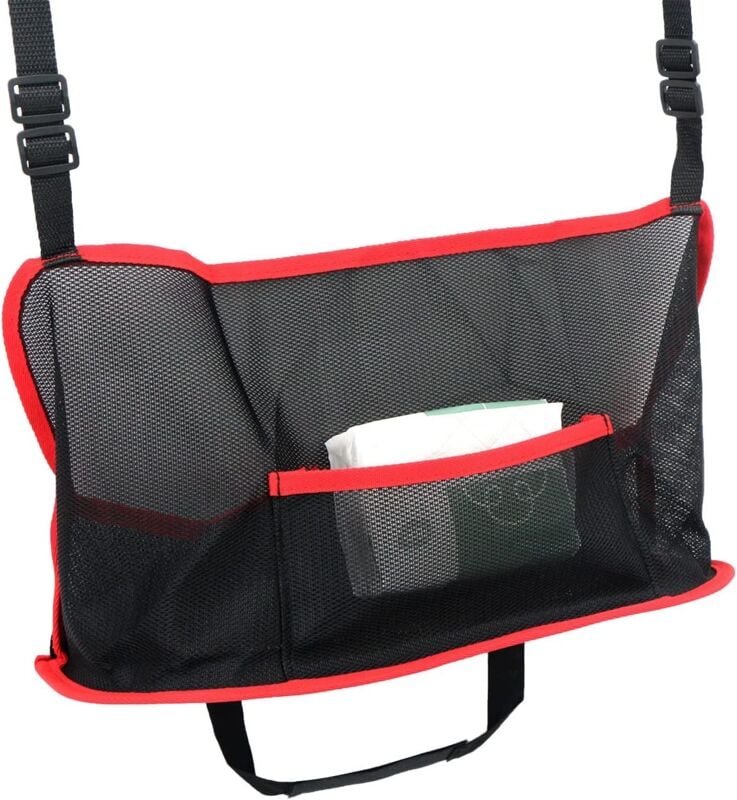 Thumbnail - Auto-Netz-Aufbewahrung, Auto-Organizer – universelle Netztasche, verstellbare Netztasche für den Rücksitz, für Geldbörse...