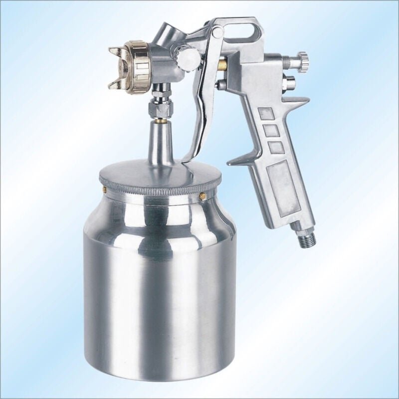 Trade Shop - AIRBRUSH-METALL-SPRITZPISTOLE DRUCKLUFTTANK FÜR MALERARBEITEN -