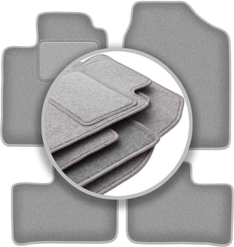 Graue Fußmatten für: Daihatsu Cuore VI Schrägheck (2003-2007)