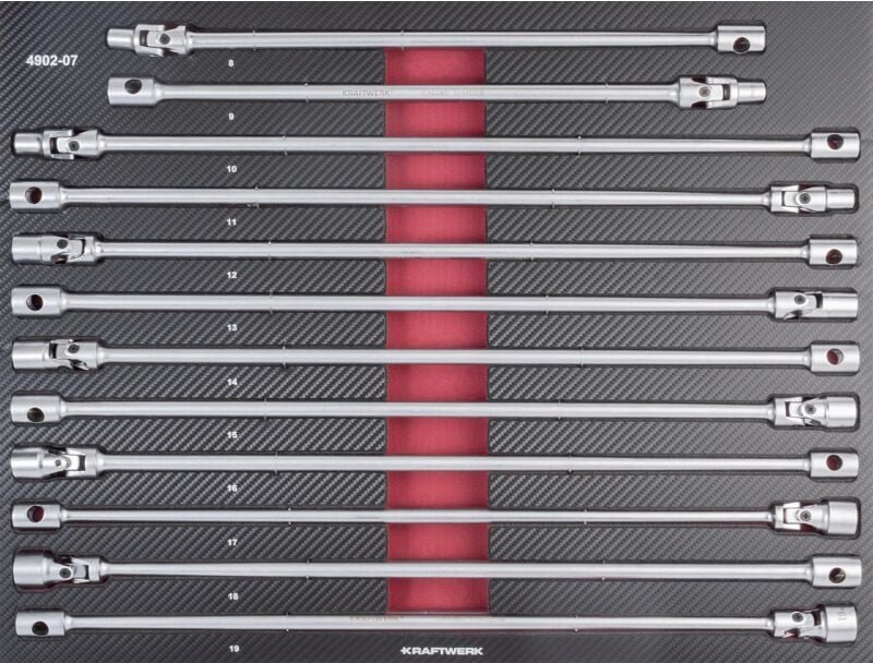 12-t. T-Griff-Gelenkschlüssel-Satz eva