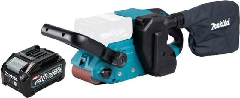 Makita BS 001 GM1 Akku Bandschleifer 40 V max. 76 x 533 mm Brushless + 1x Akku 4,0 Ah - ohne Ladegerät