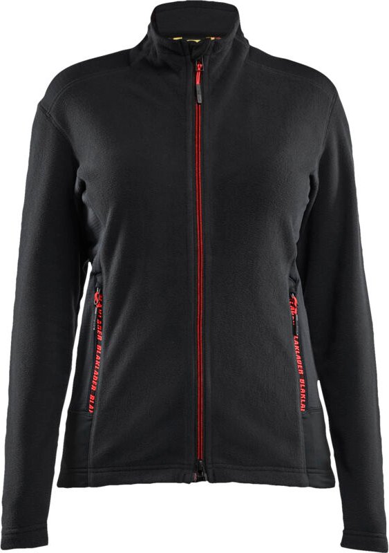 Arbeitsjacke aus Mikropolar für Damen 4766 - Schwarz/Rot XL