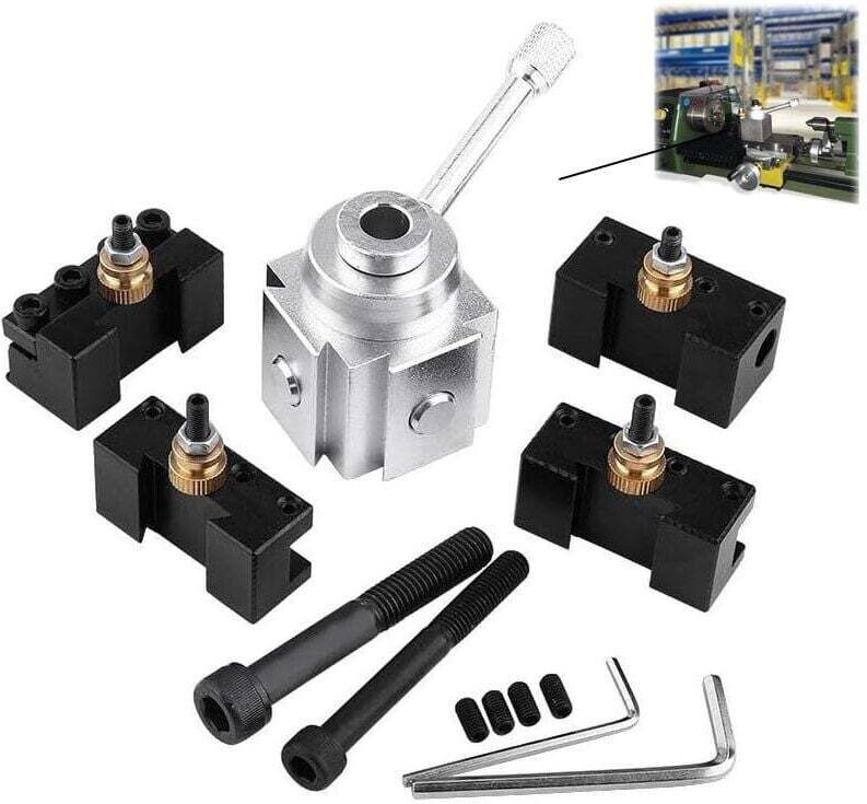 Schnellwechsel-Drehwerkzeughalter aus Stahl für Drehmaschinen, Bohrmaschinen, Metalldrehmaschinen