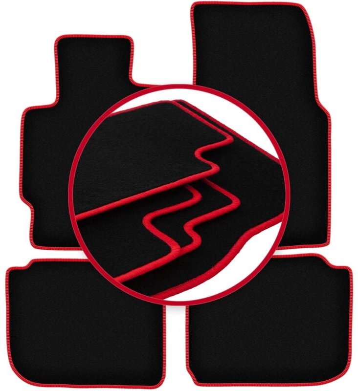 CARLUX-RED Autofußmatten für: Honda CR-V I SUV (1995-2001)
