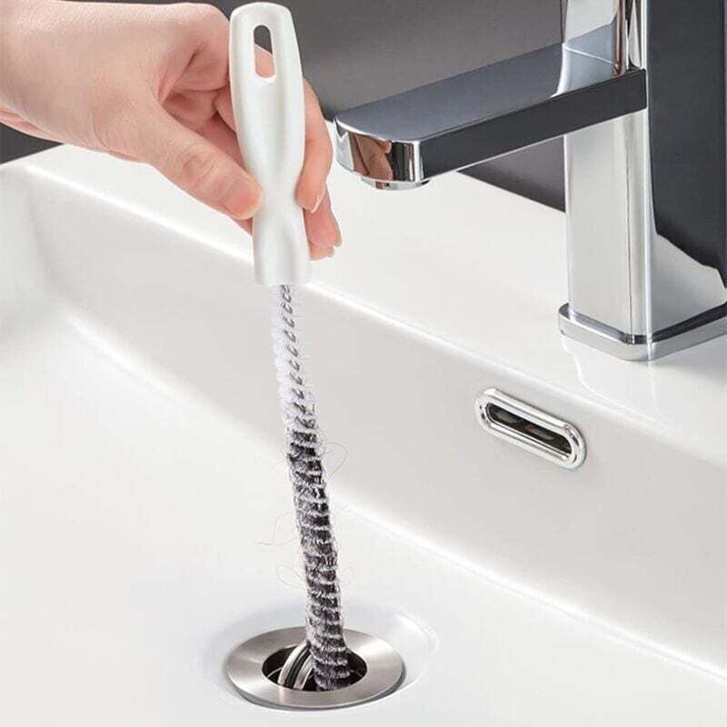 Thumbnail - 2 Pièces Brosse de Nettoyage de Drain D'égout, Flexible 45cm évier Brosse de Nettoyage pour Débouchage de Canalisation e...