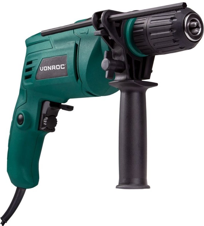 Vonroc - Schlagbohrmaschine 500 w – Zum Bohren und Schlagbohren – Schnellspannbohrfutter für schnellen Wechsel von Bits ...