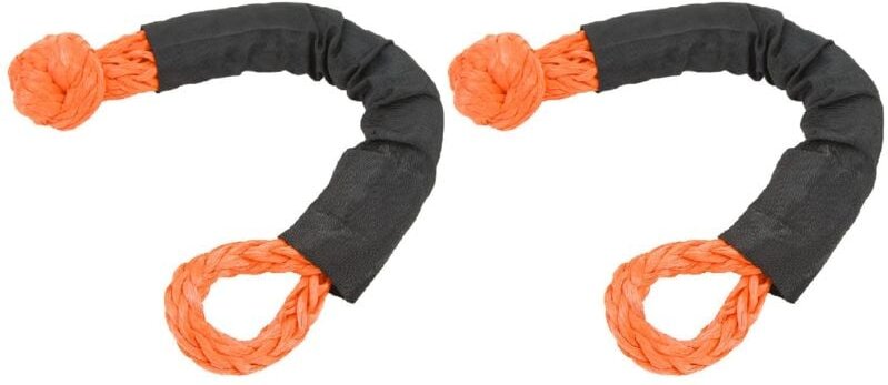 Ej.life - Softschäkel Tauwerkschäkel, 2 Stück Off-Road Schäkel Recovery Soft Schäkel 35 Tonnen Bruchfestigkeit Soft Reco...
