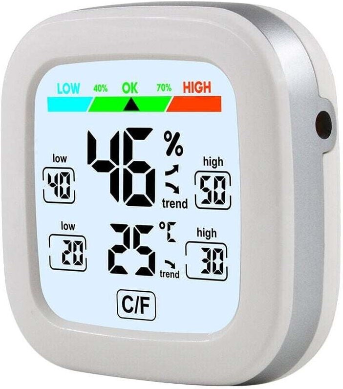 Thumbnail - Digitales Hygrometer Innenthermometer Raumthermometer und Feuchtigkeitsmesser mit Luftfeuchtigkeits- und Temperaturmonit...