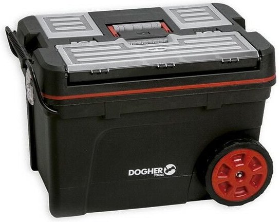 Werkzeugkoffer, fahrbar, mit Rädern (620 x 370 x 420 mm) Dogher 051-006