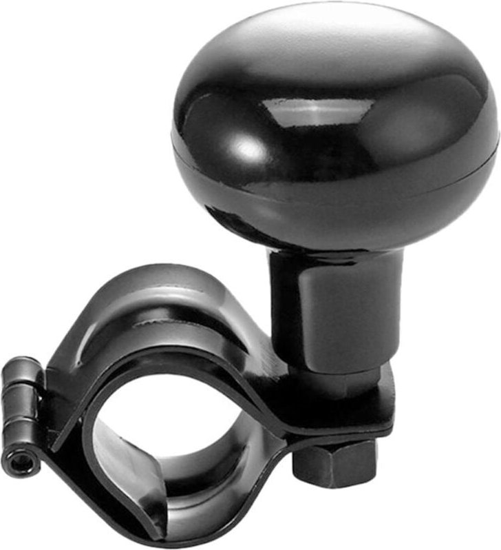 KZQ - Universal-Lenkrad-Drehknopf für Auto, lkw, suv, Traktor, Boot, Rasenmäher, Schwarz