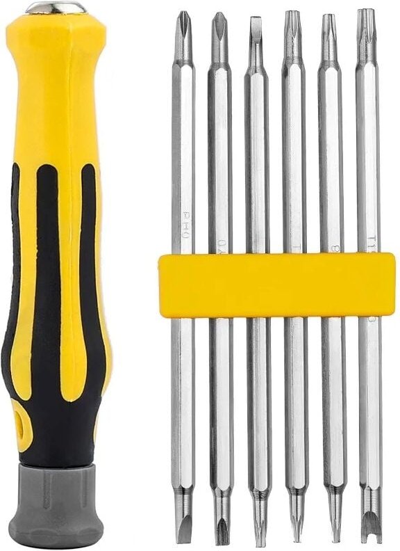 Sicherheits-unzerbrechlicher magnetischer Schraubendreher, Sechskantbit, Flachkopf, Handwerkzeug