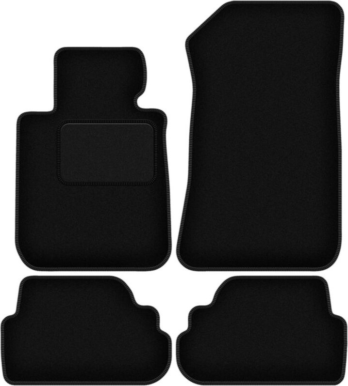 Schwarze Velours-Fußmatten für: BMW 1 E88 Cabrio (2004-2011)