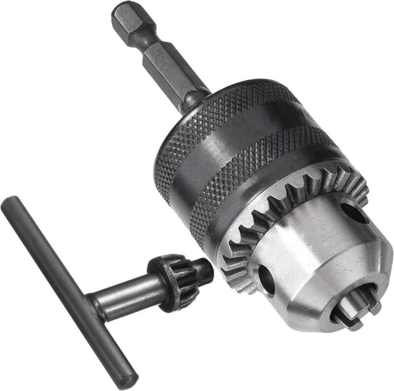 Ersandy - 1,5-13 mm 6,35 mm Sechskantschaft-Schnellwechsel-Bohrfutteradapter, 1/2-20UNF-Bohrfutterkonverter mit Bohrfutt...