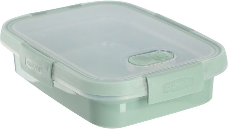 Kadax - Curver Smart To Go Eco Line Frühstücksbehälter, 0.7L, Grün, rechteckig