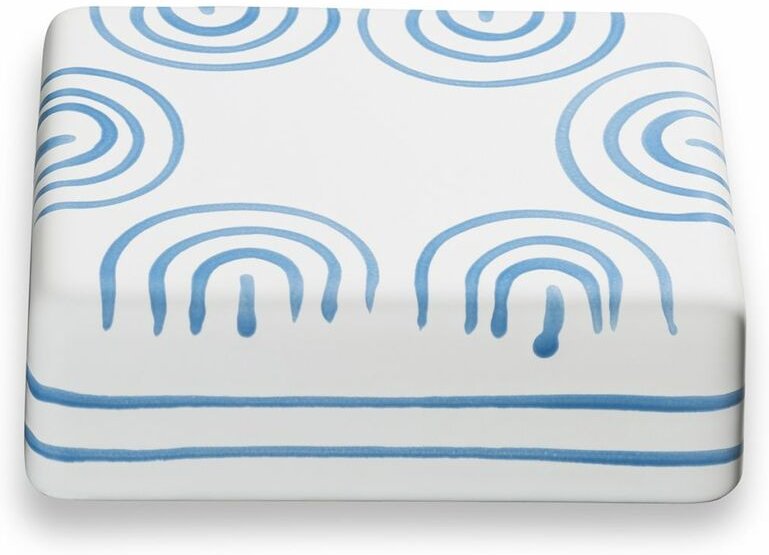 Thumbnail - Gmundner Keramik - Blaugeflammt, Oberteil Butterdose