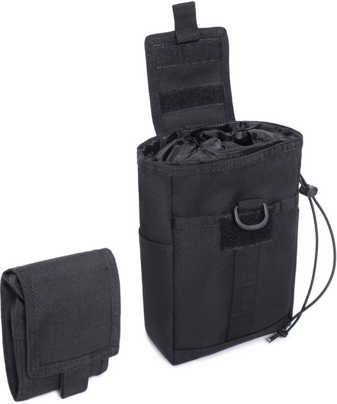 Sollbry - Taktische Dump-Tasche mit Kordelzug für taktische Gürtelweste, Rucksack, faltbare Utility-Tasche