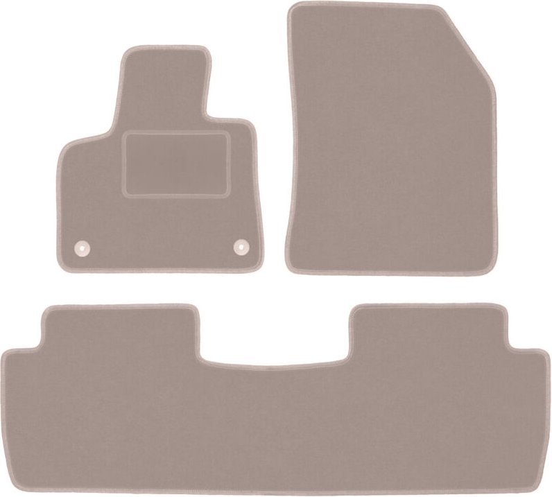Beige Veloursmatten für: Peugeot 4008 II Crossover (2016-)