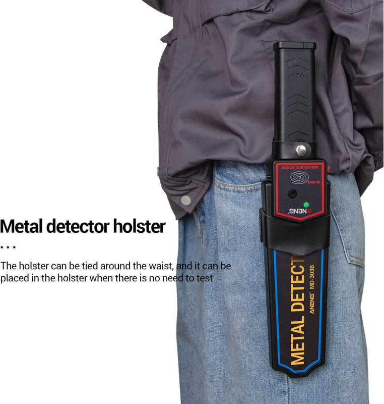 Jeffergarden - Aneng MD-303B Metalldetektor Tragbarer Finder Professioneller Sicherheit Hochsensitivitätssicherheit Insp...