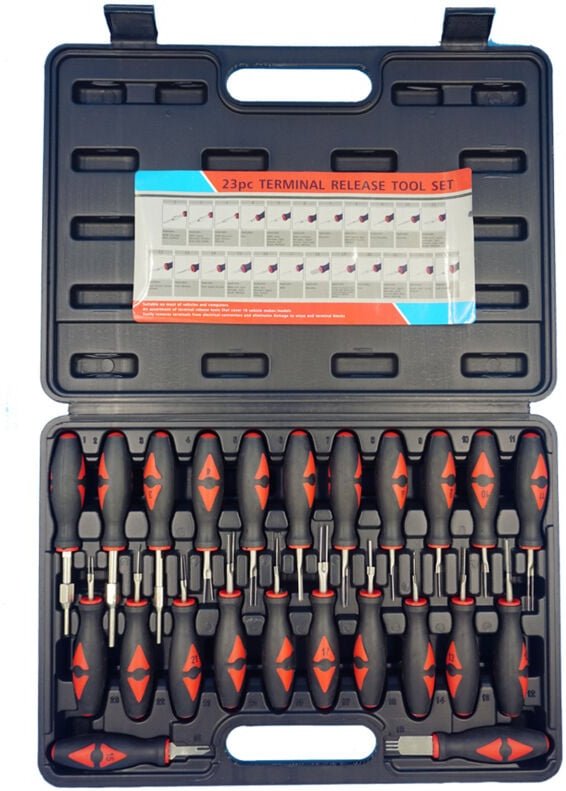 Thumbnail - Decdeal - 23-teiliges Terminal-Extraktor-Tool-Set zum Entfernen von Terminals, Auto-Reparatur-Werkzeug-Box ZX001, zufäll...
