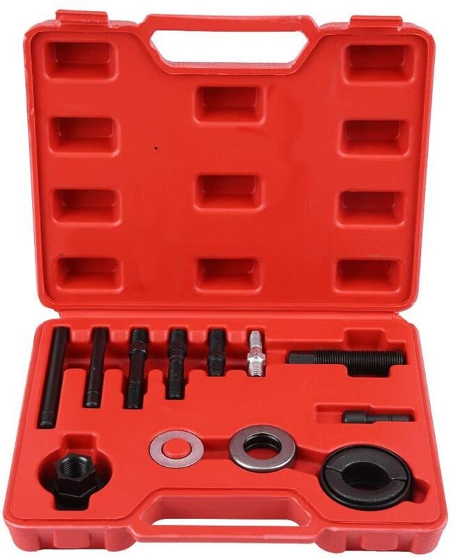 Abzieher für Servolenkungspumpenriemenscheibe, 13-teiliges Set zum Aus- und Einbau von Riemenscheiben der Servolenkungs-...
