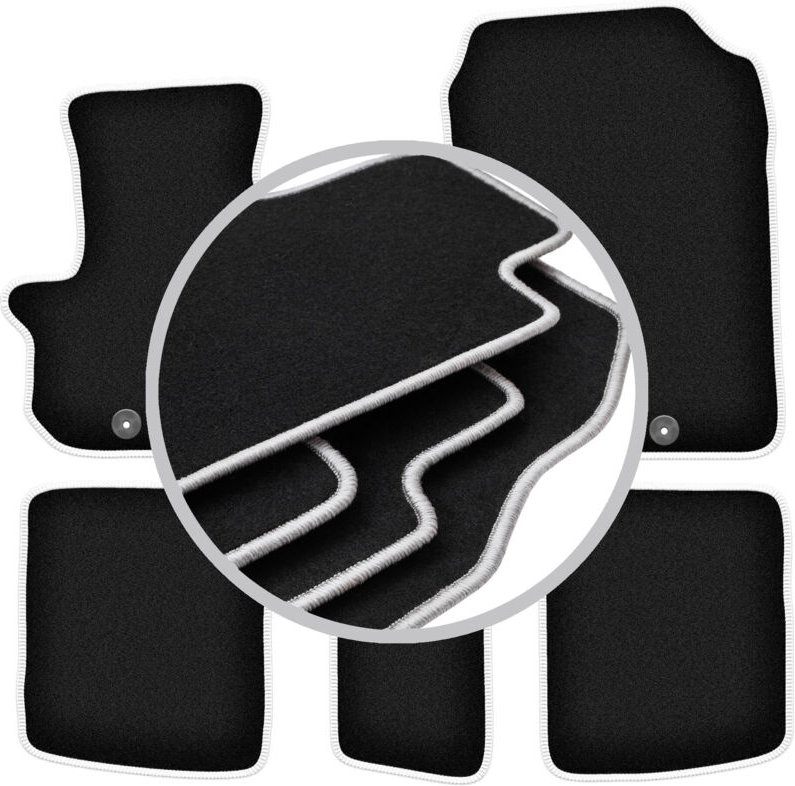 CARLUX-SILVER Autofußmatten für: Toyota IQ Fließheck (2009-)