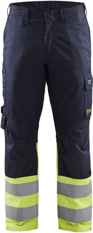 Feuerhemmende, flammenbeständige Hose Steel 1705 - Marine/Gelb S - FR(40) - SE(C46) - Lange